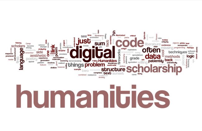 Typographic art with the topic of digital humanities