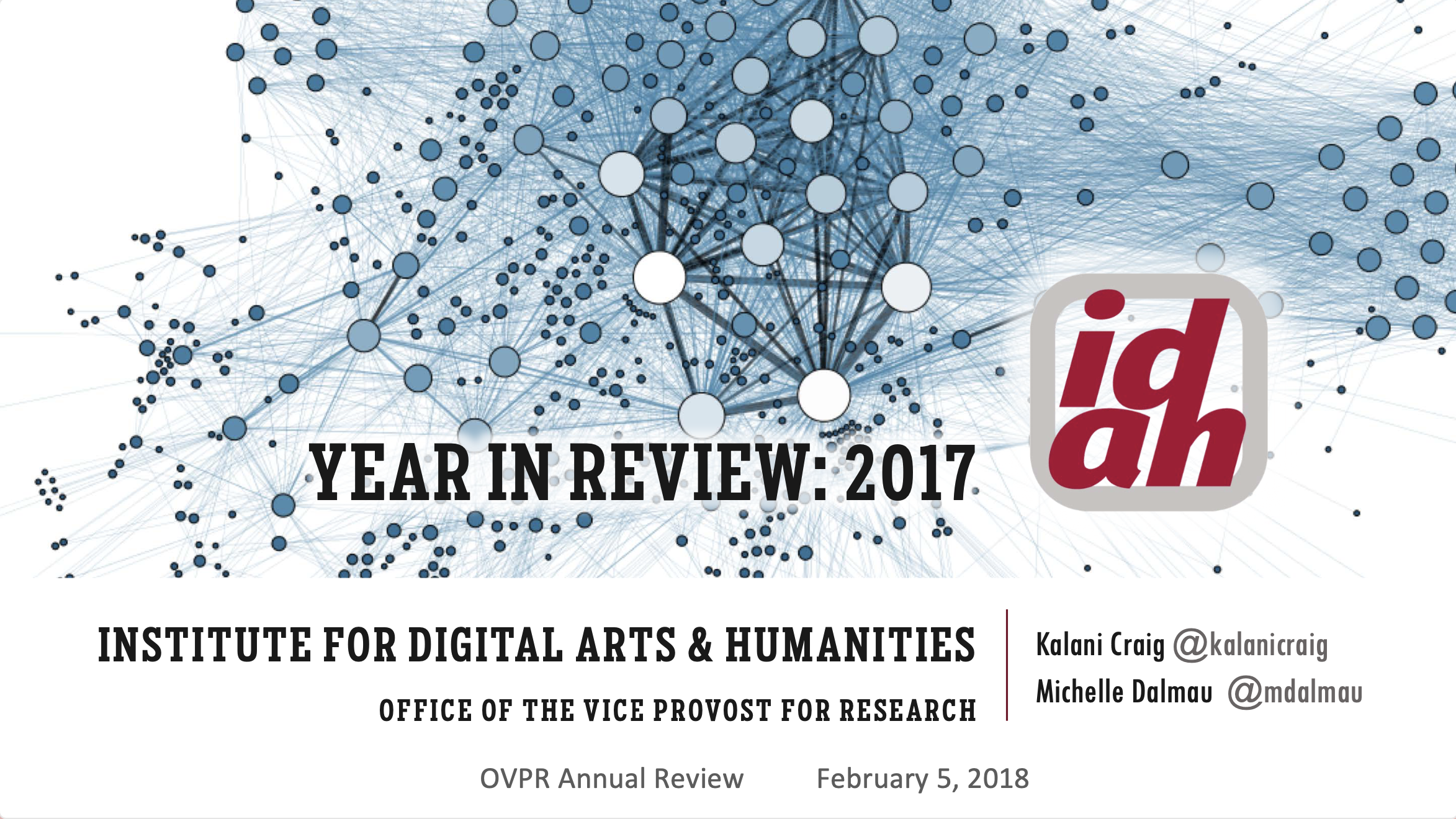 2017 IDAH Annual Report: Image of Title Slide