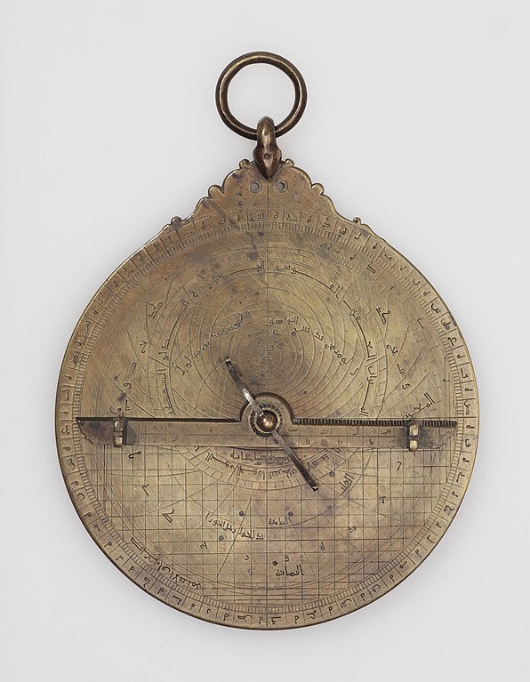 North African, 9th century AD, Planispheric Astrolabe. sci 0430 from the Khalili Collection. Image from Wikimedia commons.